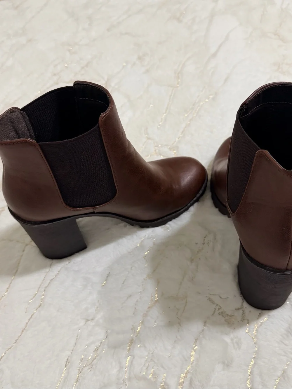 Brown Chelsea Ankle Booties